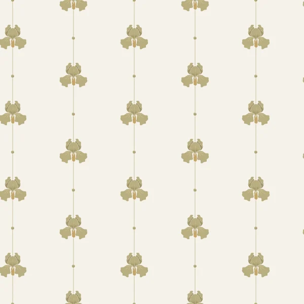 Gotain Sweet Pea Olive Green - Boråstapeter